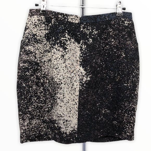 Halston Heritage Splatter Mini Skirt with Pockets - Picture 8 of 13